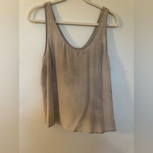 Aritzia Wilfred 100% Silk NWT Taupe Tank Top